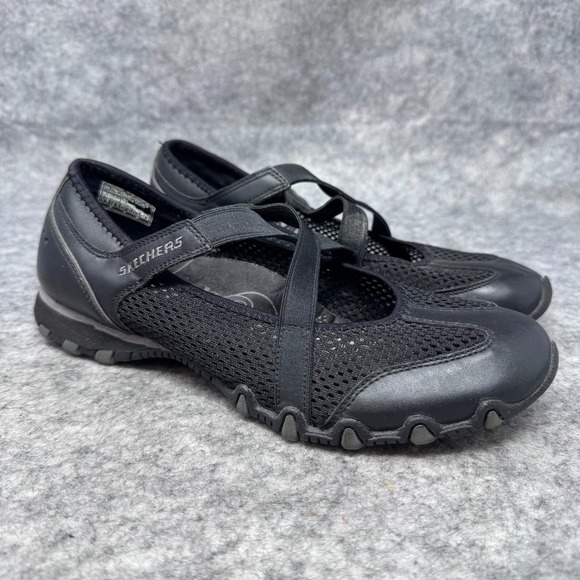 Skechers Shoes - Y2K Skechers Slip-on Shoes Womens Sz 7.5 Mesh Crisscross Mary Jane Sneakers